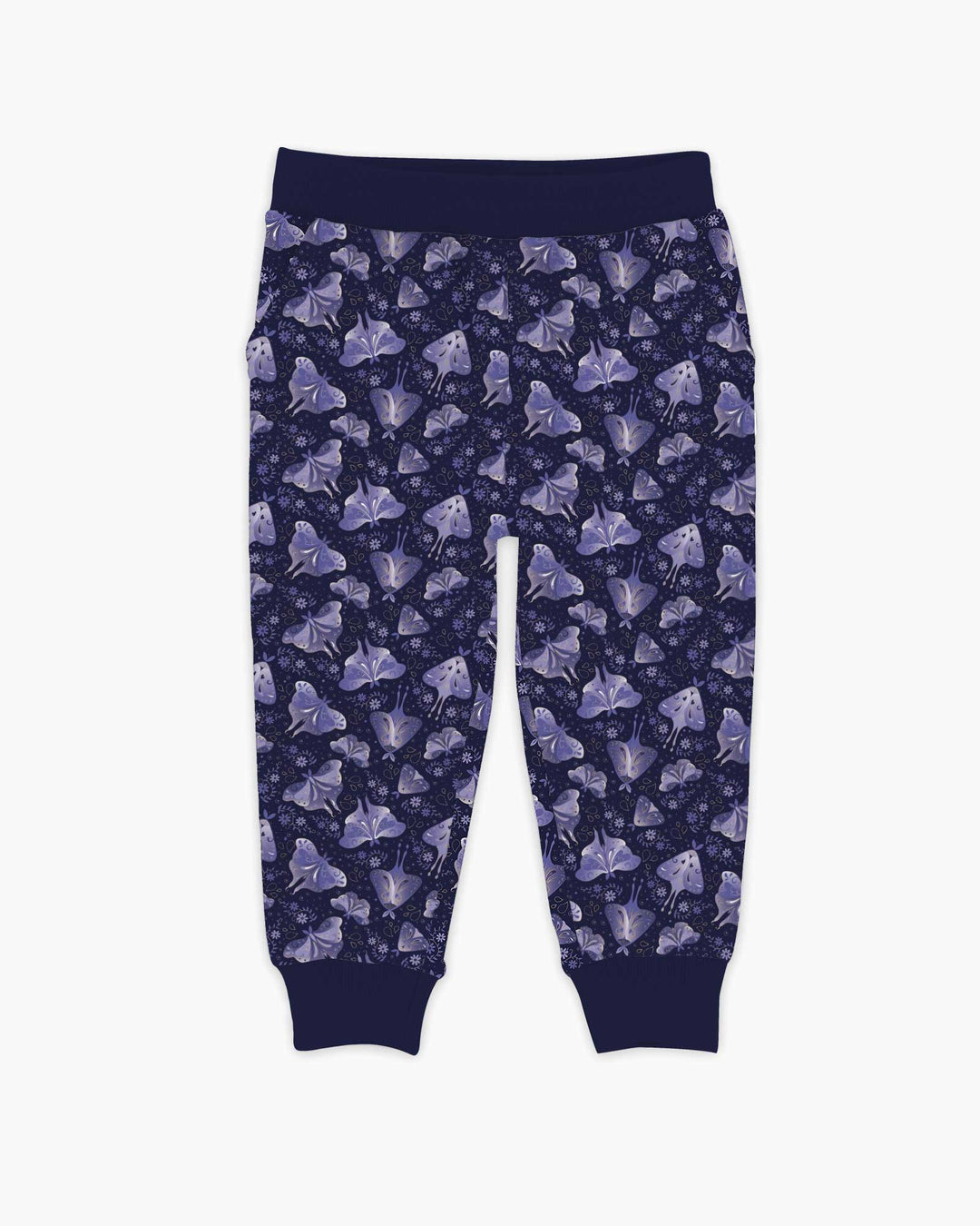 Very Peri Moths Bamboo Jogger