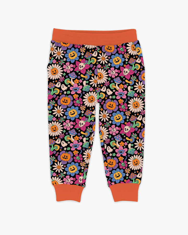 Halloween Flowers Bamboo Jogger