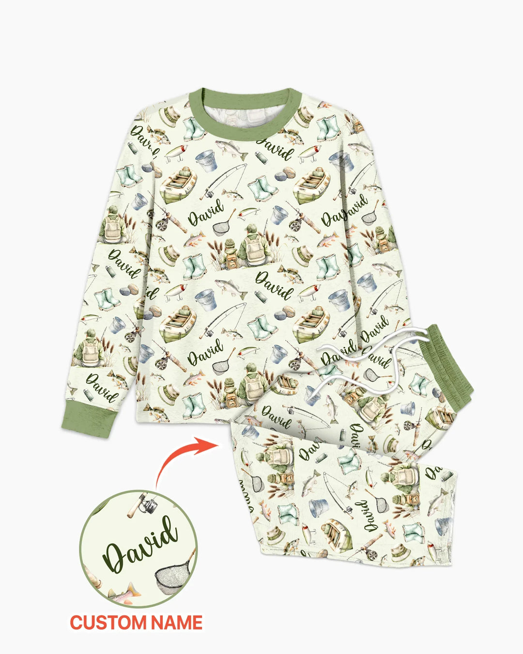 Vorlage Benutzerdefiniertes Herren-Pyjama-Set