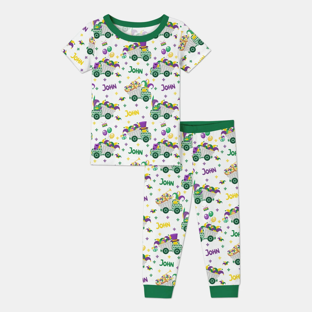 Zweiteiliges, kurzärmliges Pyjama-Set mit Marienkäfern