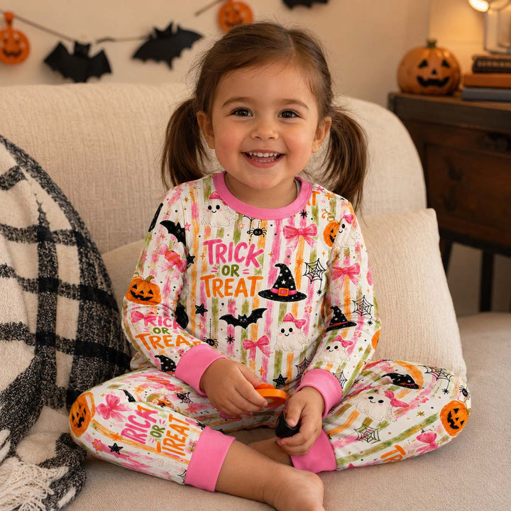 Trick Treat Magic Bamboo Two Piece Long Sleeve Pajama Set