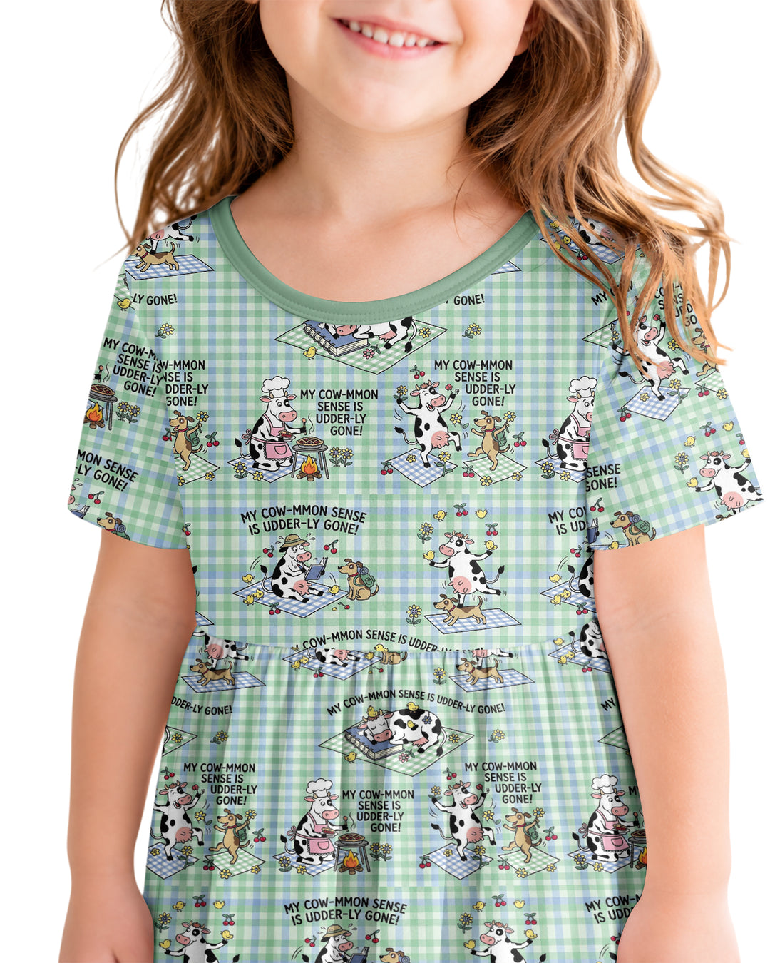 Common Sense Is Udderly Gone Bamboo Twirl Dress