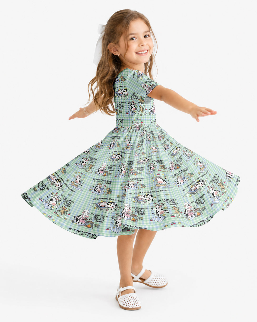 Common Sense Is Udderly Gone Bamboo Twirl Dress