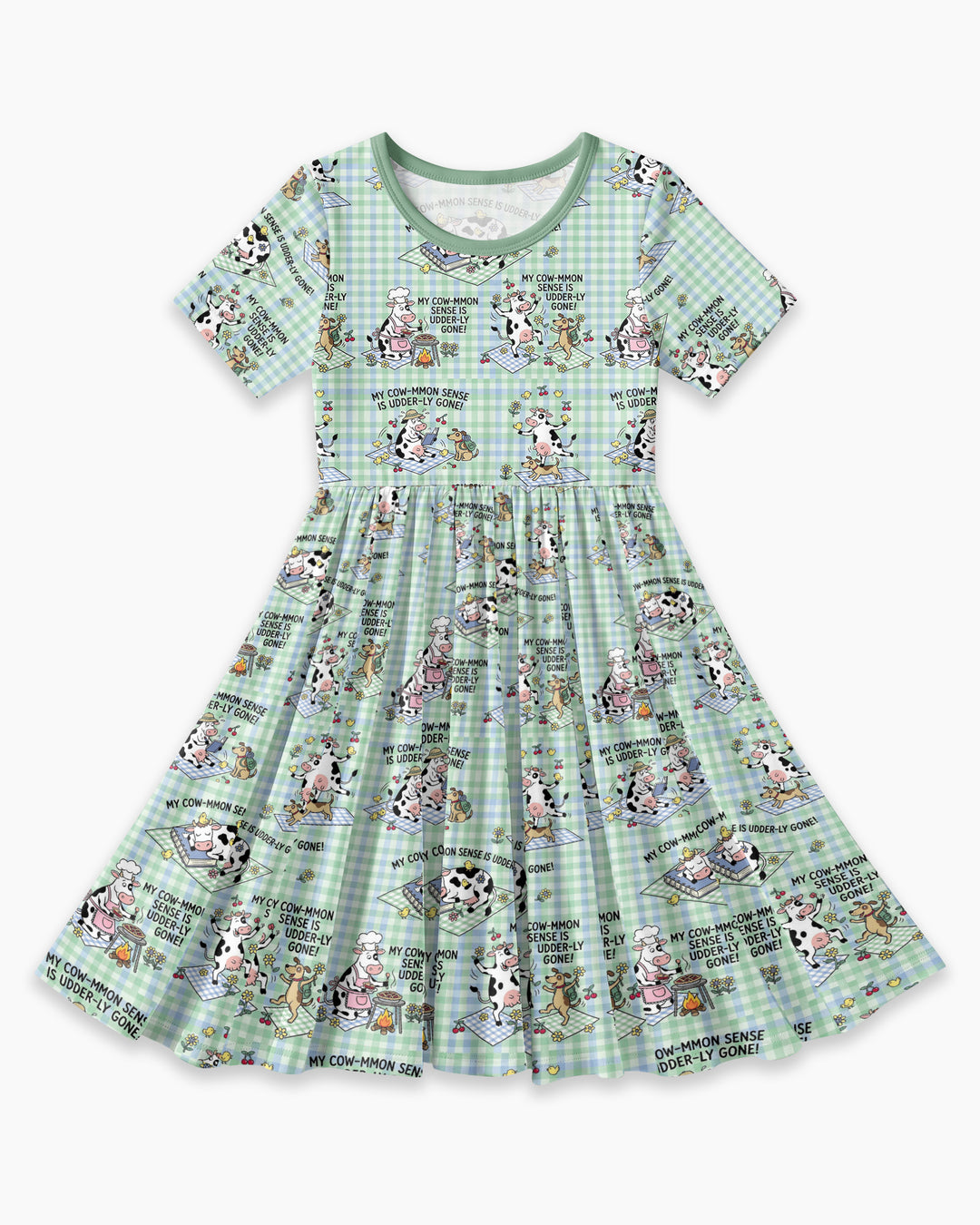 Common Sense Is Udderly Gone Bamboo Twirl Dress