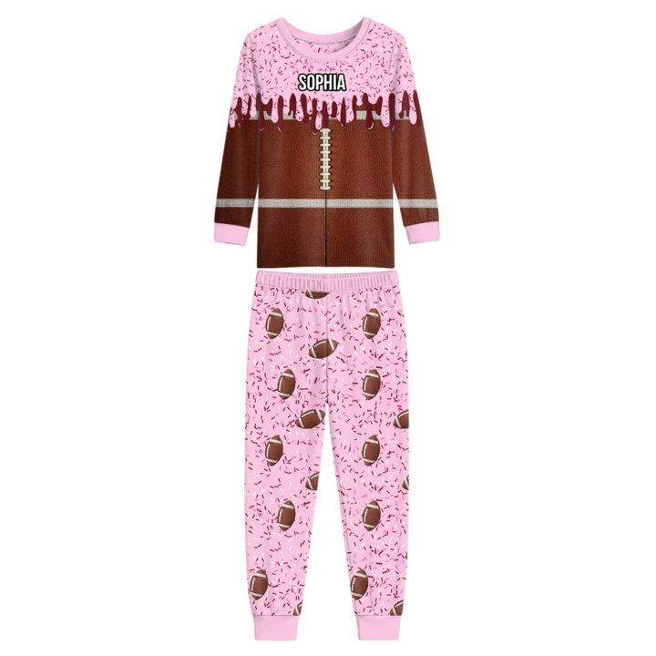 Icecream Drip  Bamboo Two Piece Long Sleeve Pajama Set