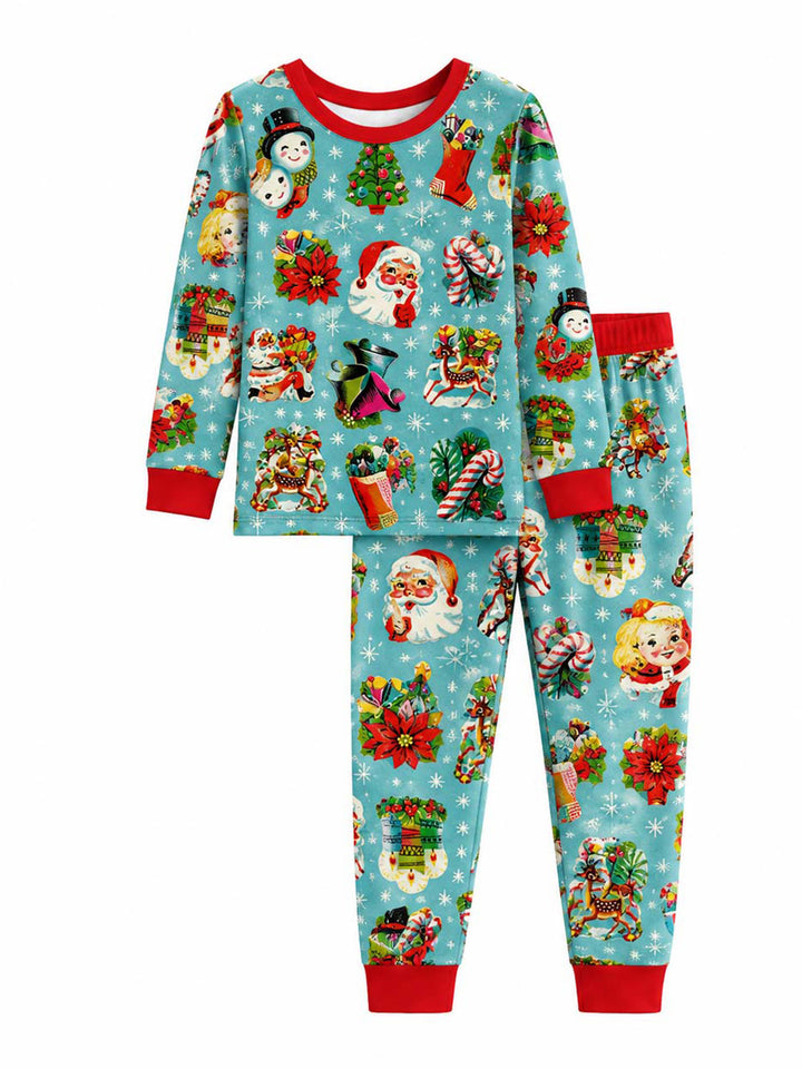 Vintage Christmas Cutouts Bamboo Men's Pajama Set