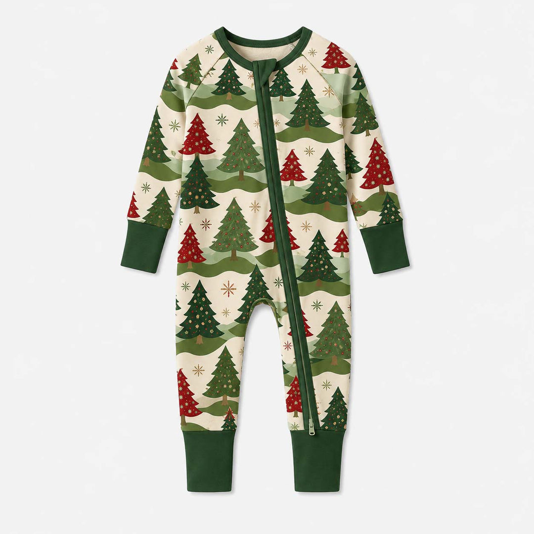 Vintage Christmas Tree Forest Bamboo Convertible Zippy