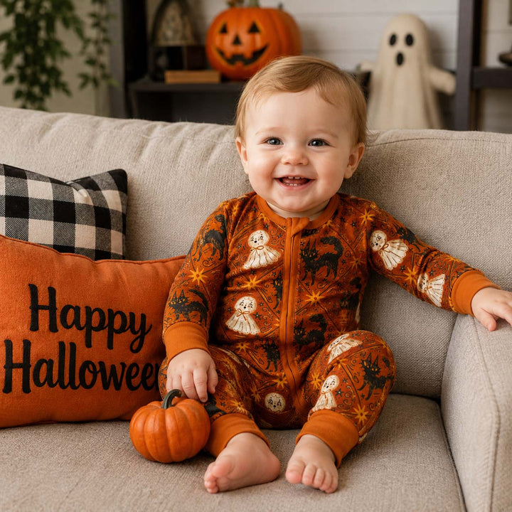 Vintage Ghost Night Bamboo Convertible Zippy