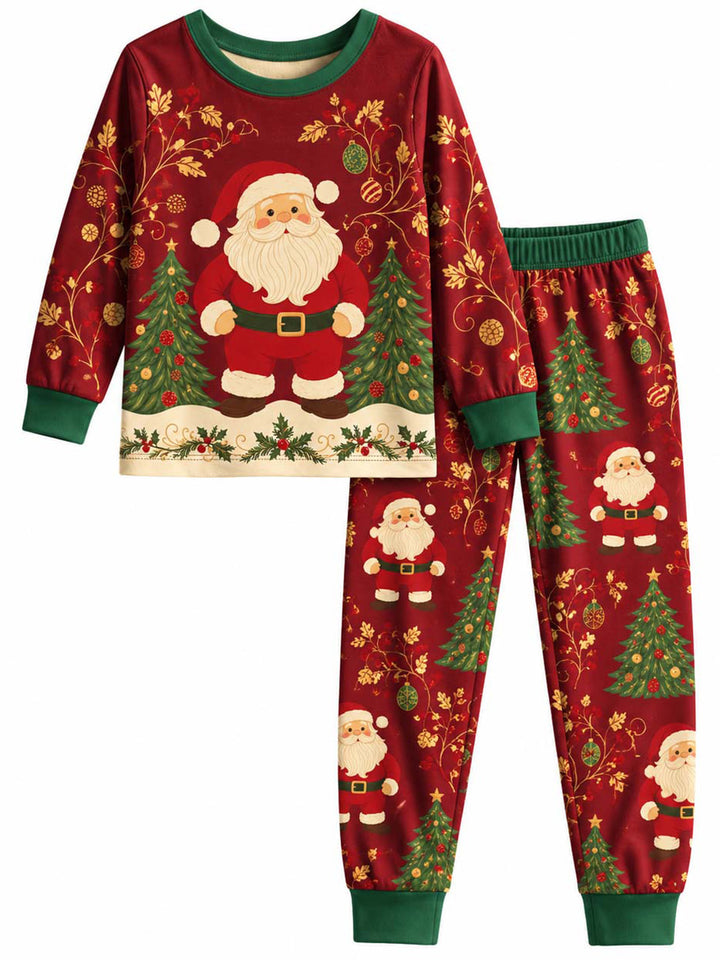 Vintage Santa Christmas Elegance Bamboo Men's Pajama Set