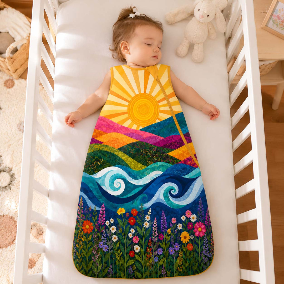 Vintage Sunshine Rays Bamboo Sleep Bag