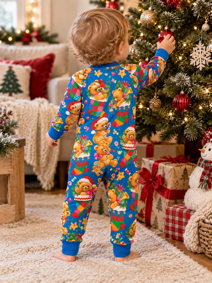 Vintage Teddy Christmas Bamboo Convertible Zippy