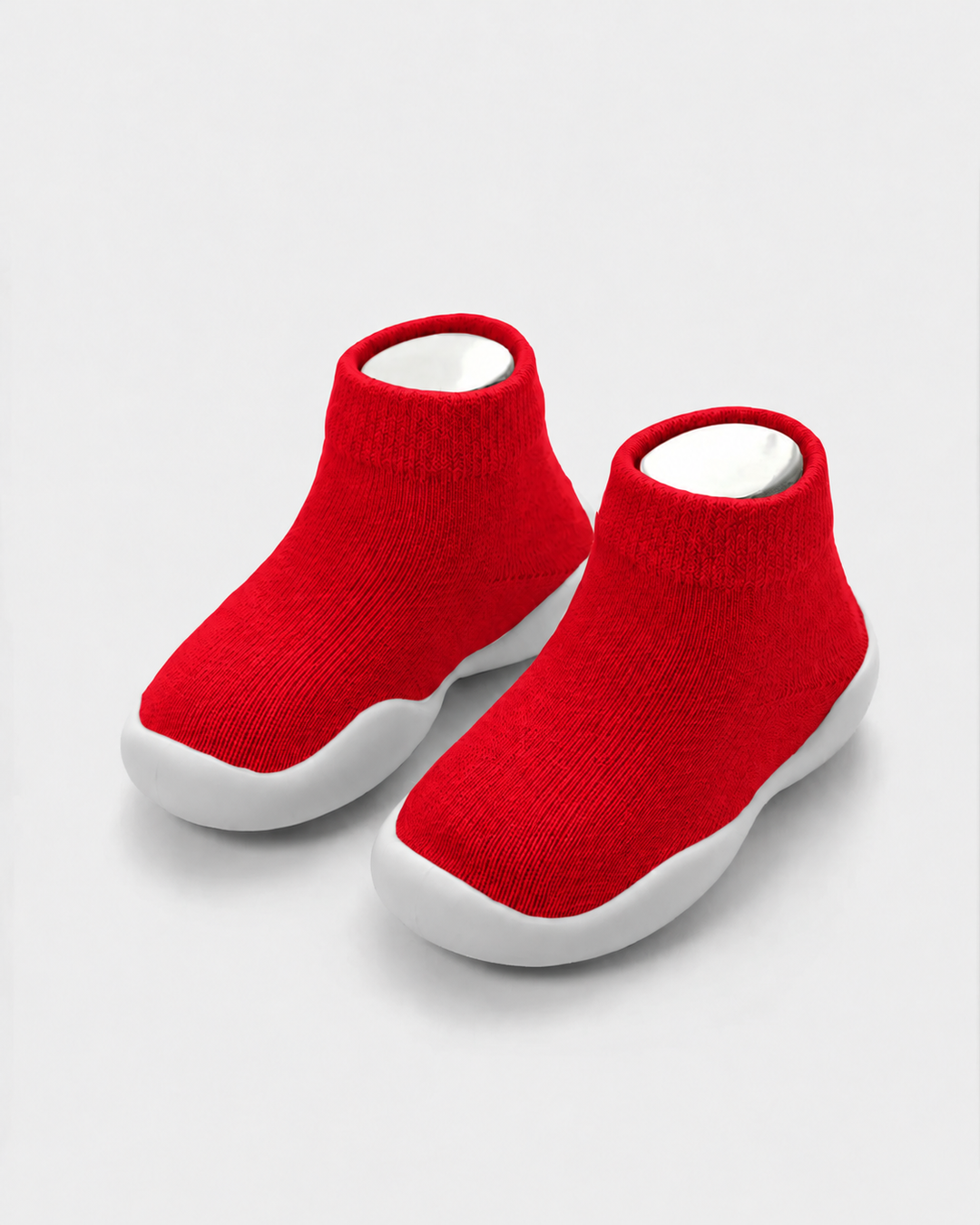 Einfarbige Socken-Schuhe
