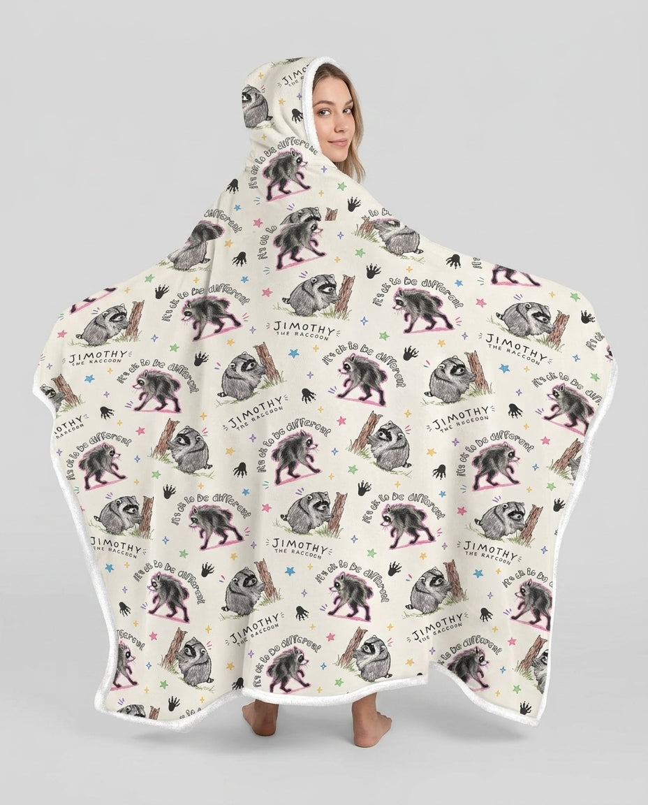 It's Okay to be Jimothy Bamboo Wearable Hooded Blanket