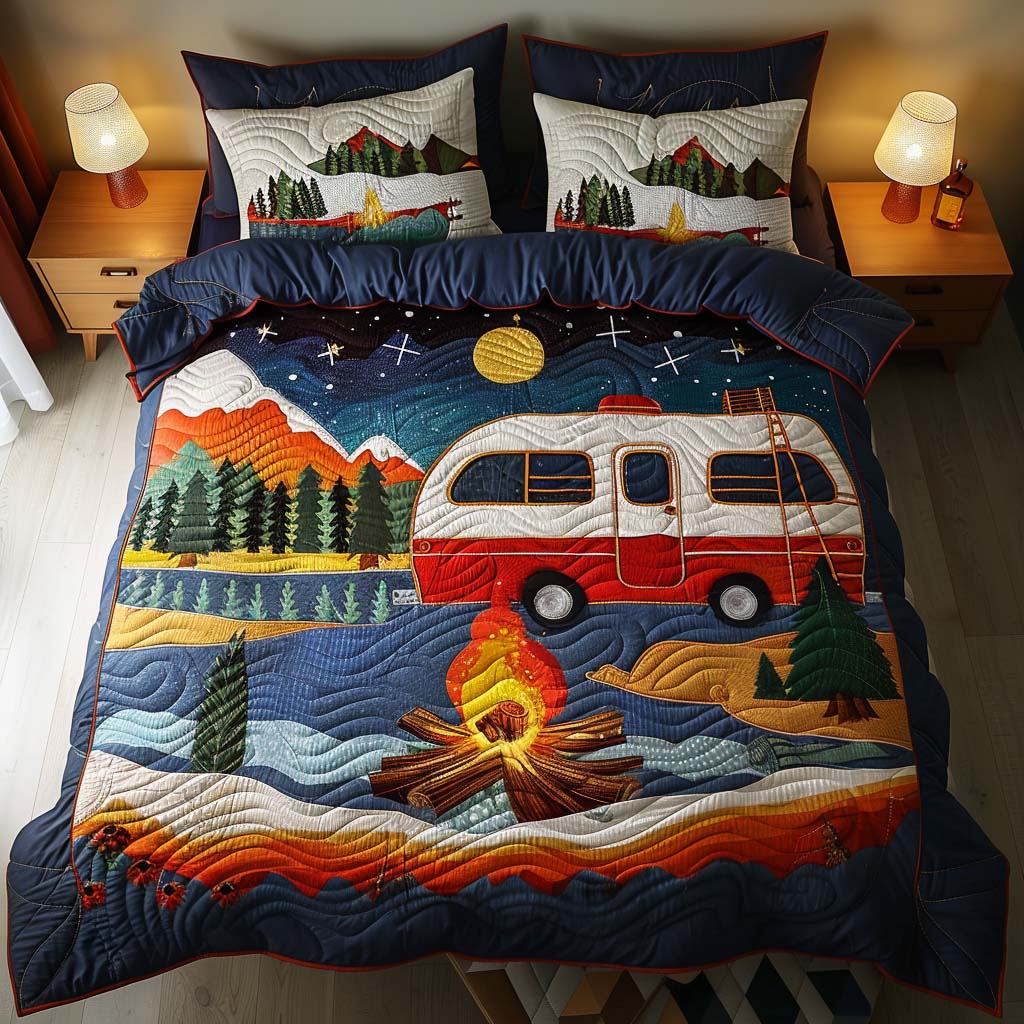 Weekend Adventure Vibes Bamboo Quilt Bedding Set