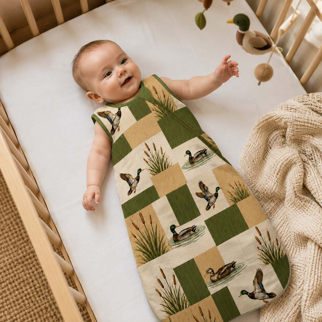 Wetland Mallard Patchwork Bamboo Sleep Bag
