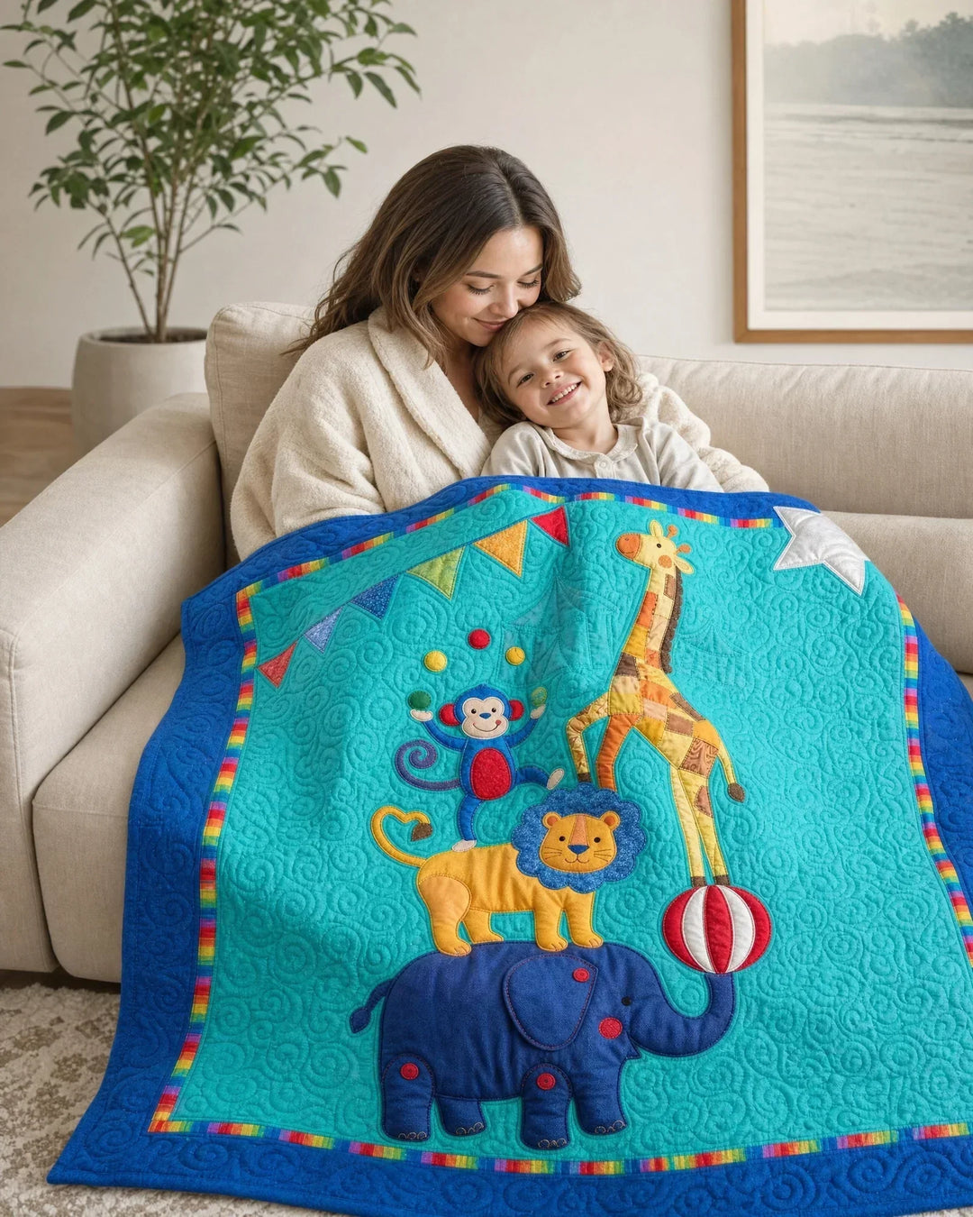 Vorlage Quilt Decke