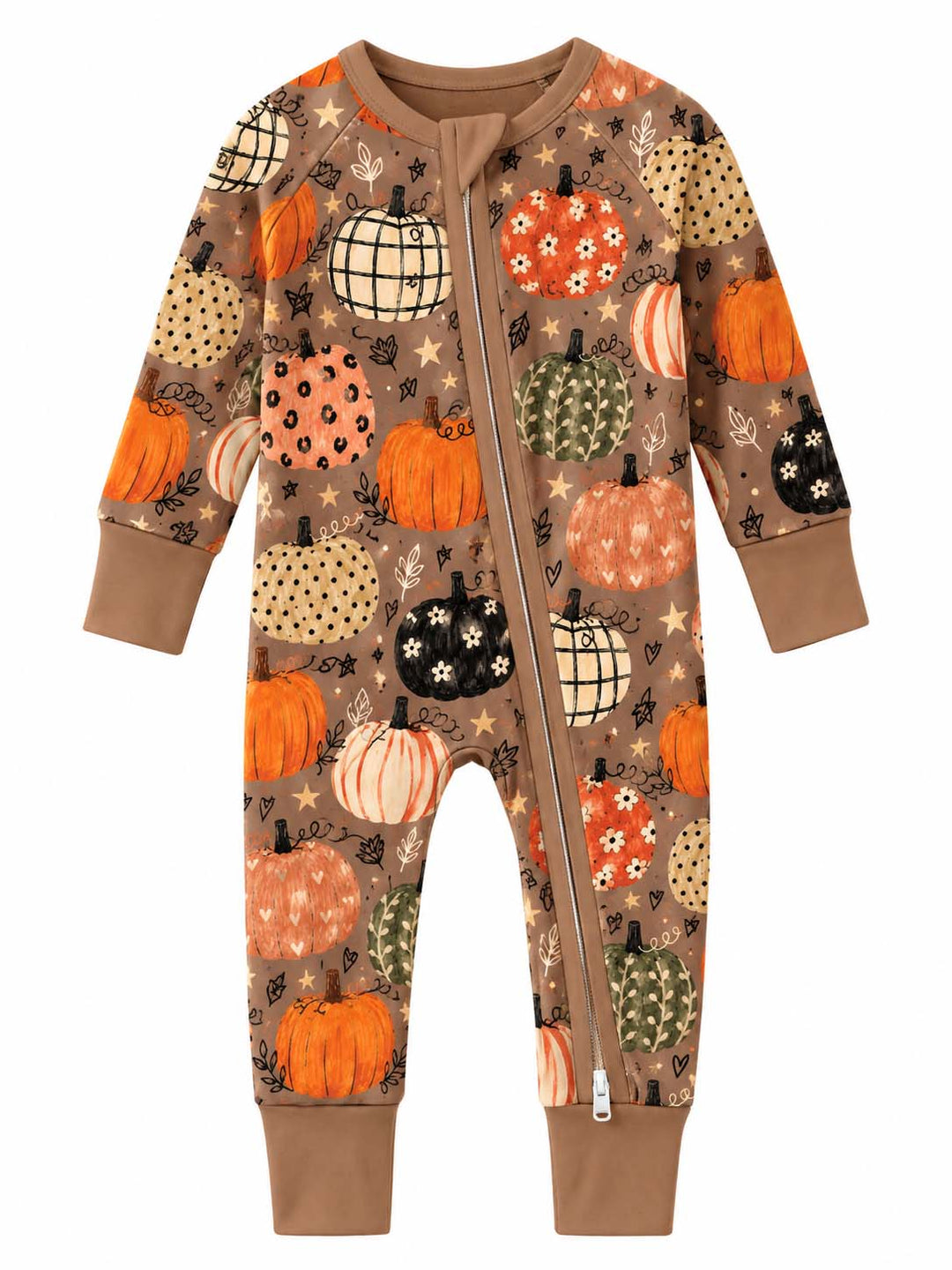 Whimsical Autumn Pumpkin Patch Bamboo Convertible Zippy