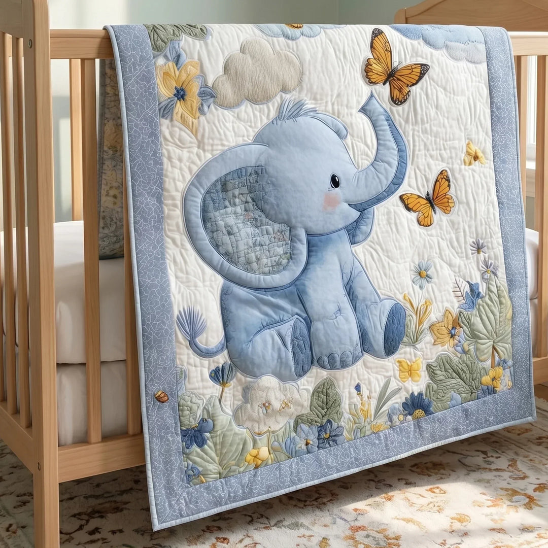 Wild Elefant Bambus-Steppdecke
