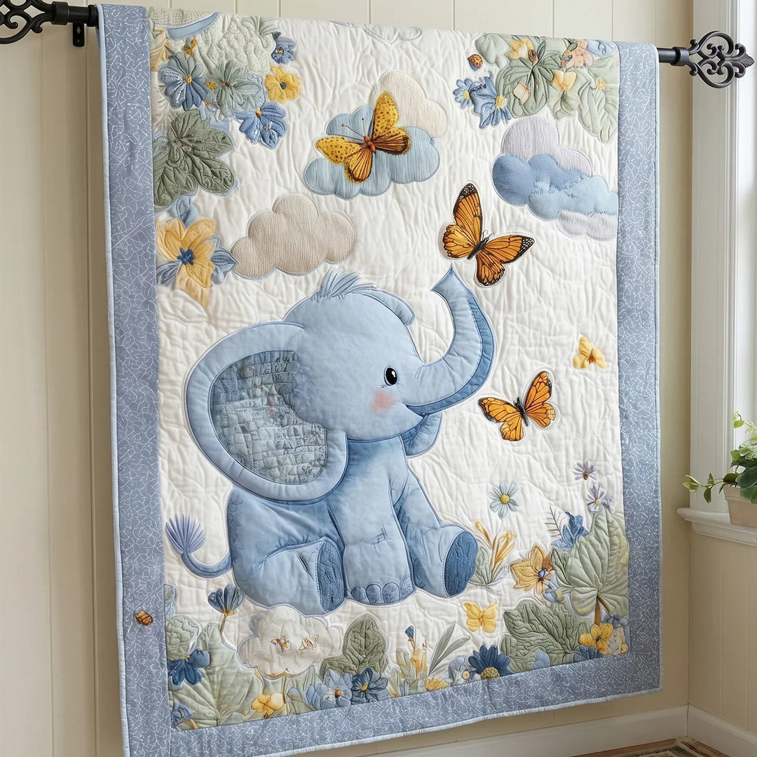 Wild Elefant Bambus-Steppdecke