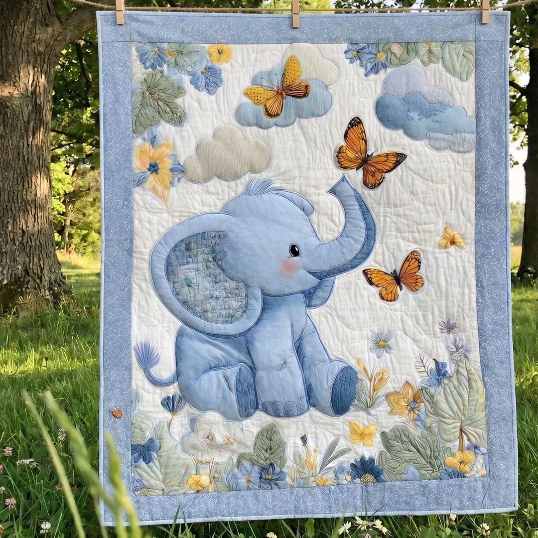 Wild Elefant Bambus-Steppdecke