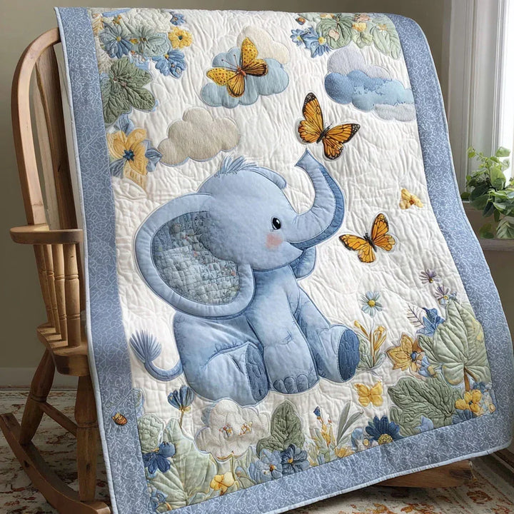 Wild Elefant Bambus-Steppdecke