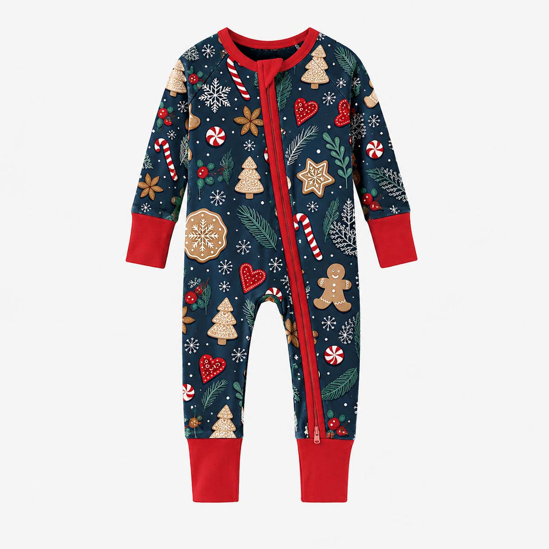 Winter Gingerbread Sweets Bamboo Convertible Zippy