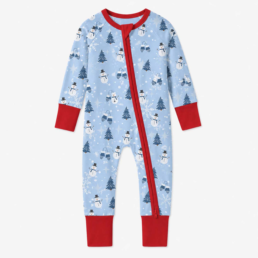 Winter Snowman Wonderland Bamboo Convertible Zippy