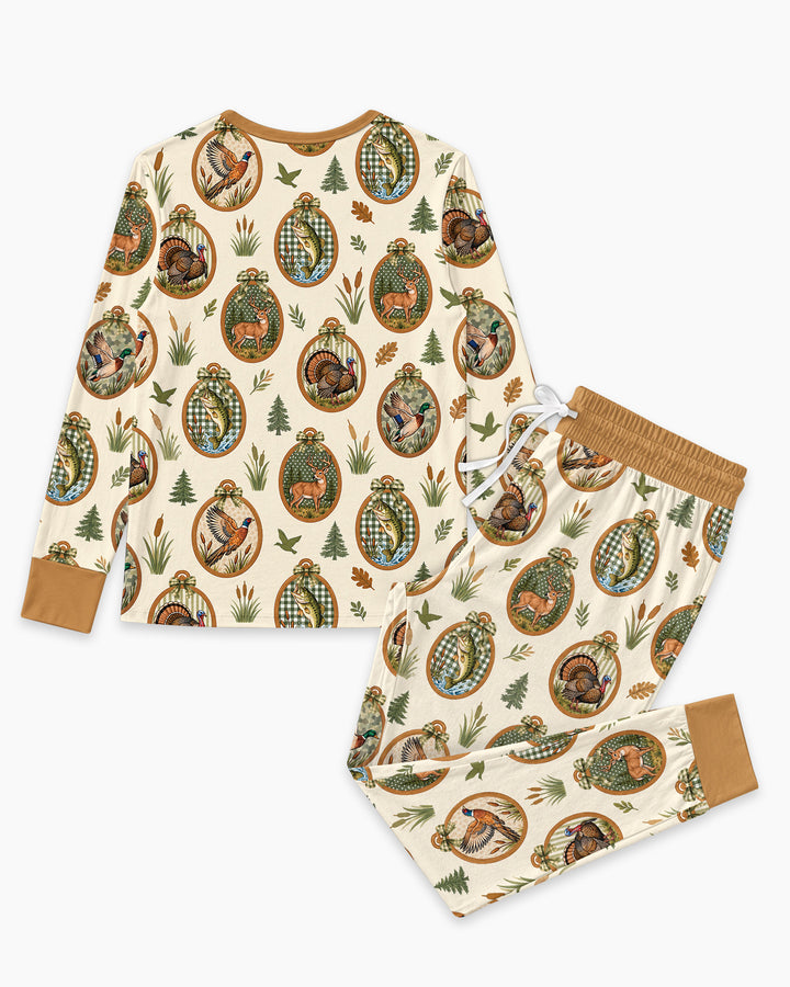 Hunting Season Family Matching Bamboo Women Pajama Set