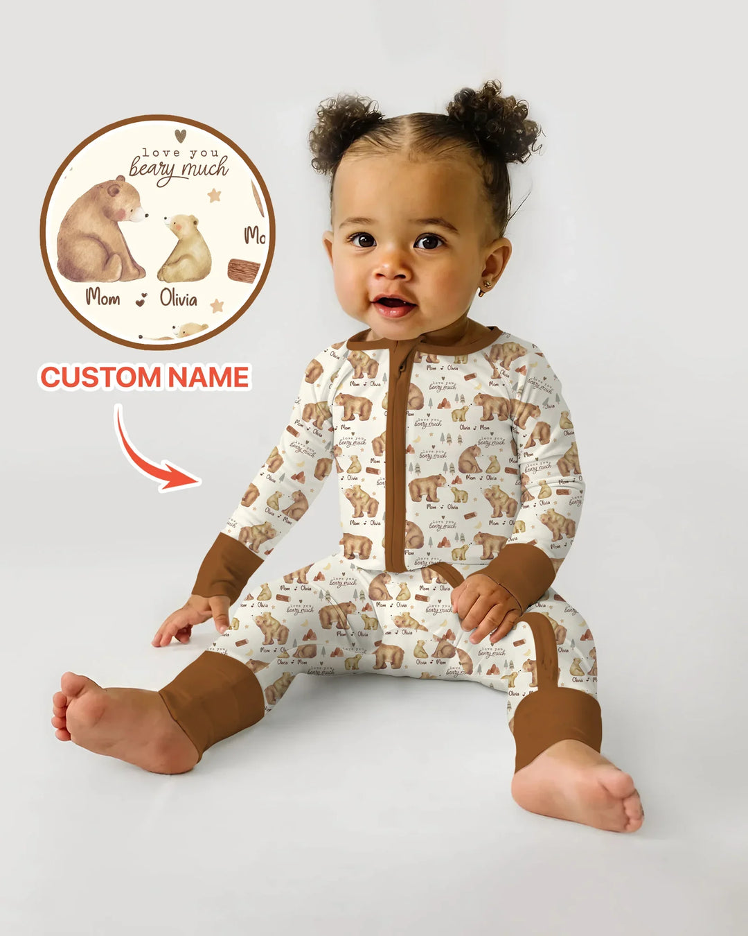Gerippte Babykleidung mit individuellem Foto - Weich &amp; Skizzenhaft