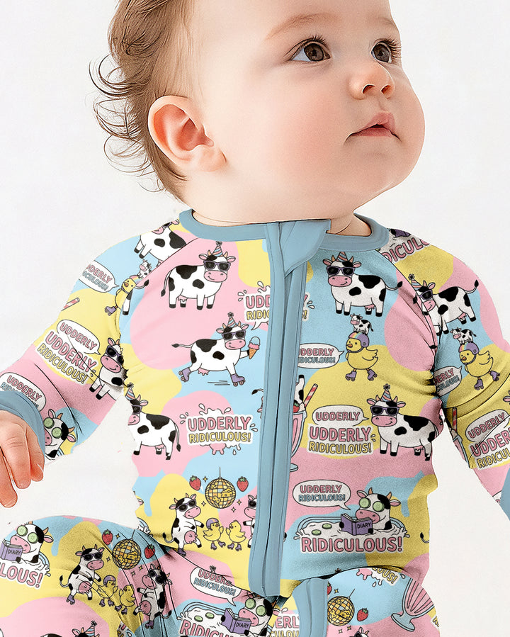 Too Ridiculous To Moo Bamboo Convertible Zippy