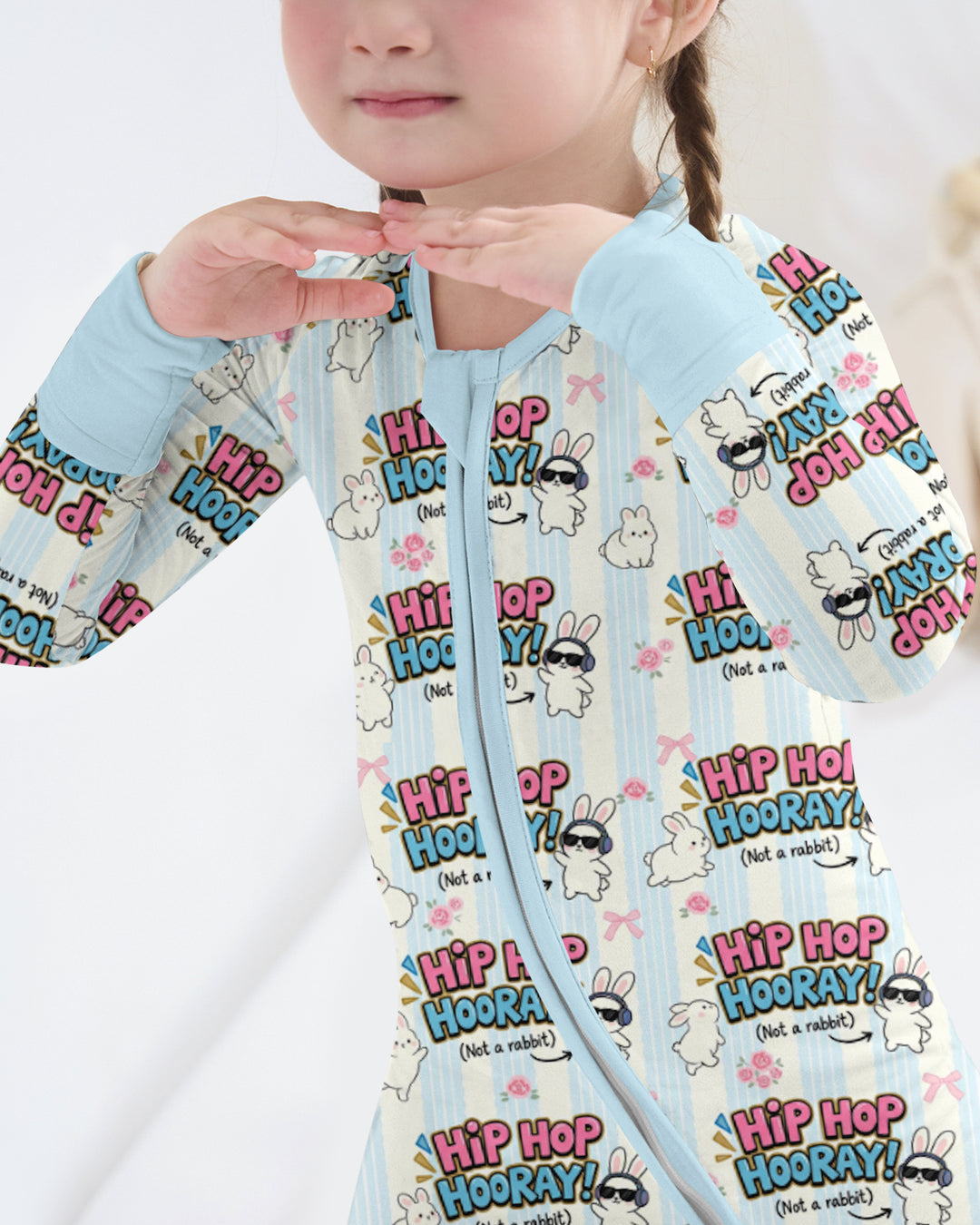 Hip Hop Bunny Bamboo Convertible Zippy