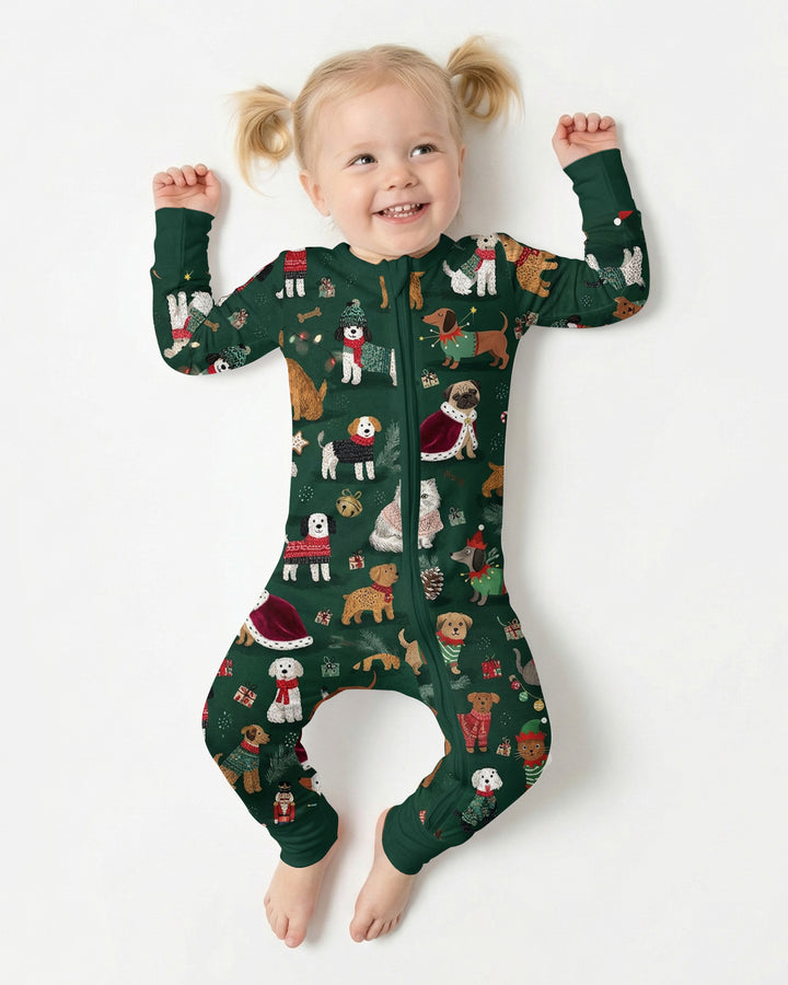 Winter Wonderland Bow Wow Bamboo Convertible Zippy