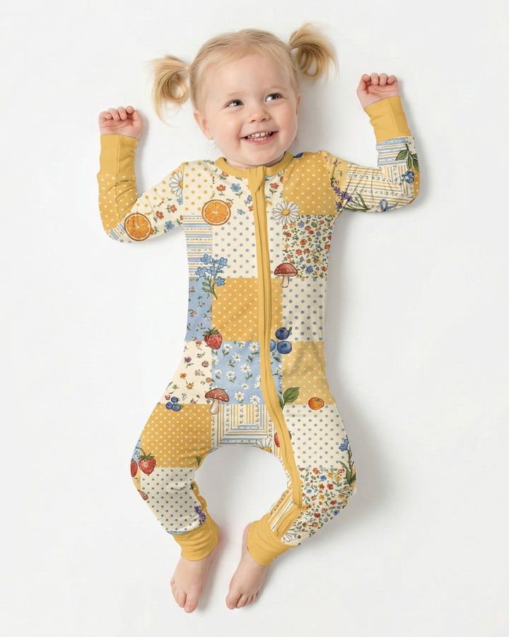Lavender Orange Jam Bamboo Convertible Zippy
