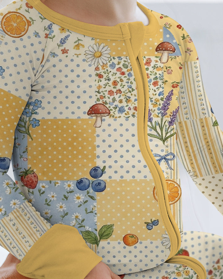Lavender Orange Jam Bamboo Convertible Zippy
