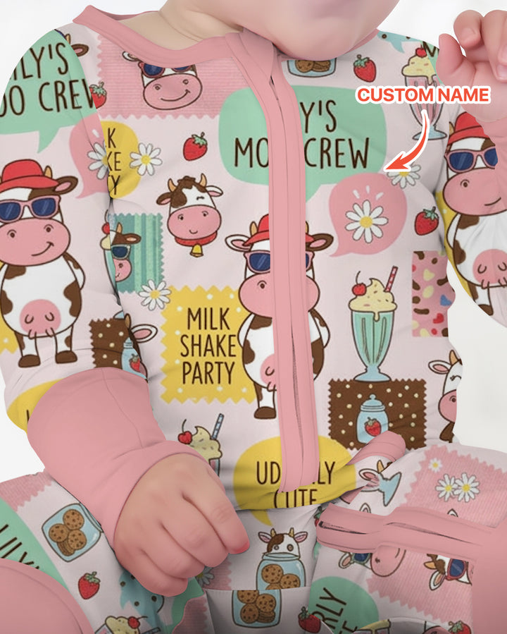 Custom Name The Milkshake Secret Society Bamboo Convertible Zippy