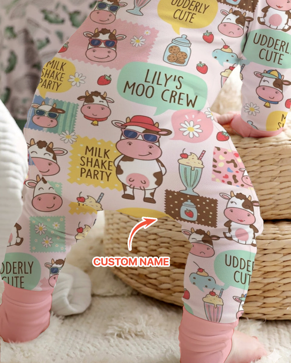 Custom Name The Milkshake Secret Society Bamboo Convertible Zippy