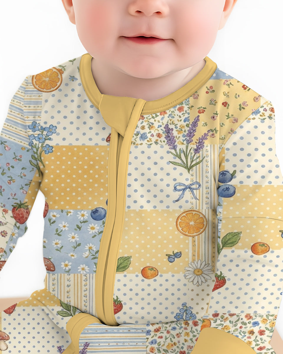 Lavender Orange Jam Bamboo Convertible Zippy