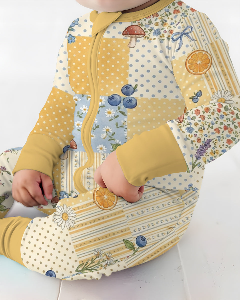 Lavender Orange Jam Bamboo Convertible Zippy