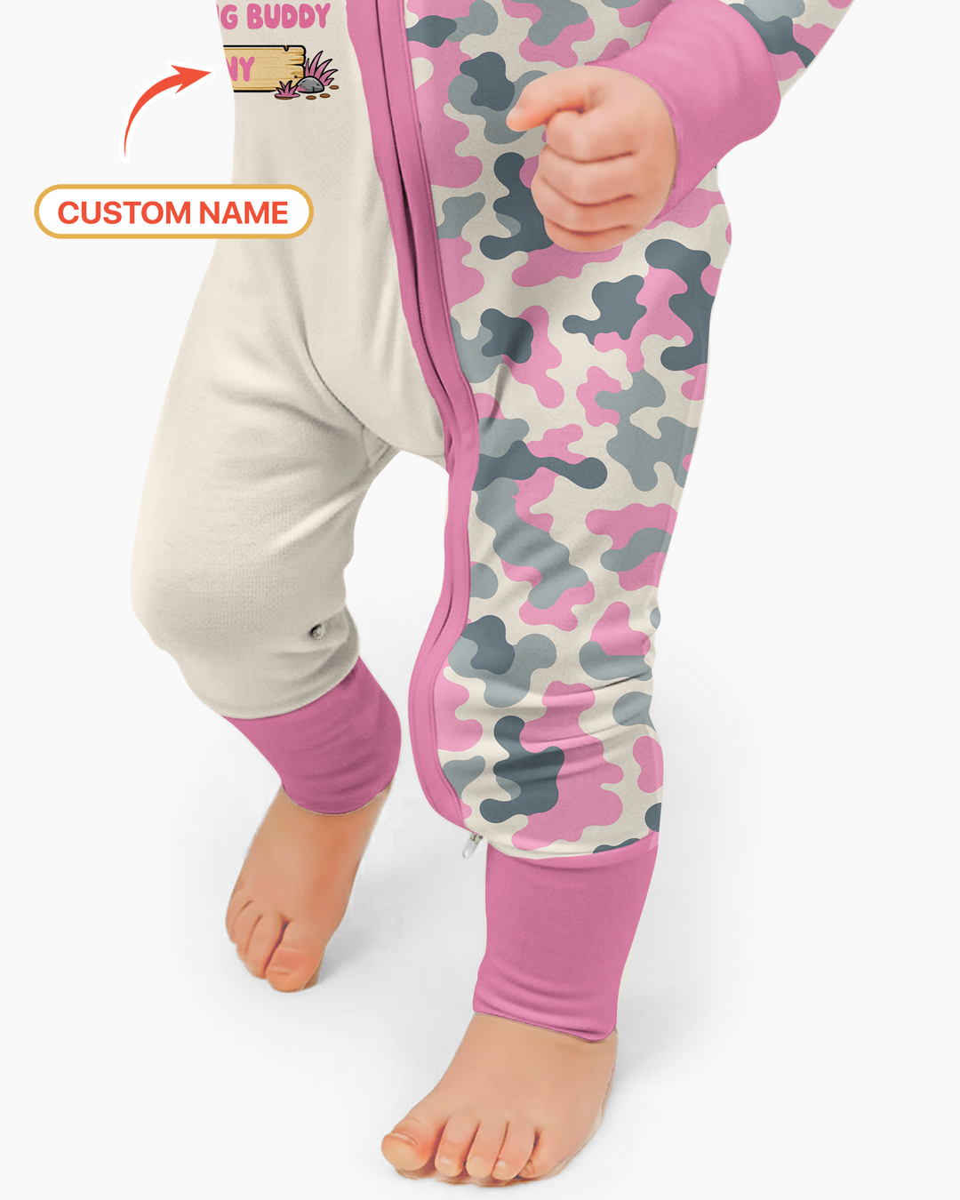 Custom Name Daddy's Hunting Buddy Bamboo Convertible Zippy
