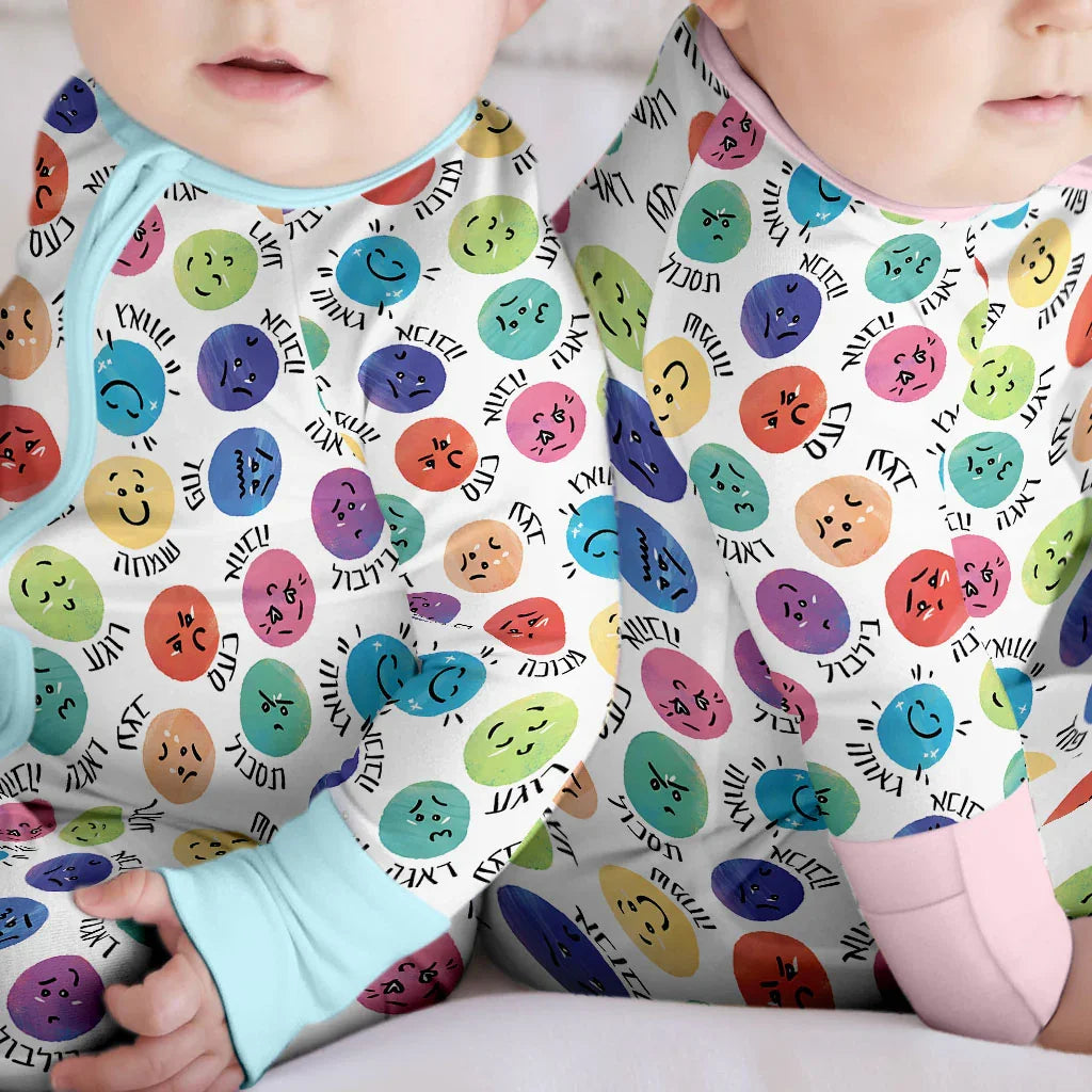 Gerippte Babykleidung mit individuellem Foto - Weich &amp; Skizzenhaft