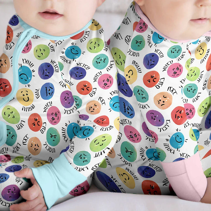 Gerippte Babykleidung mit individuellem Foto - Weich &amp; Skizzenhaft