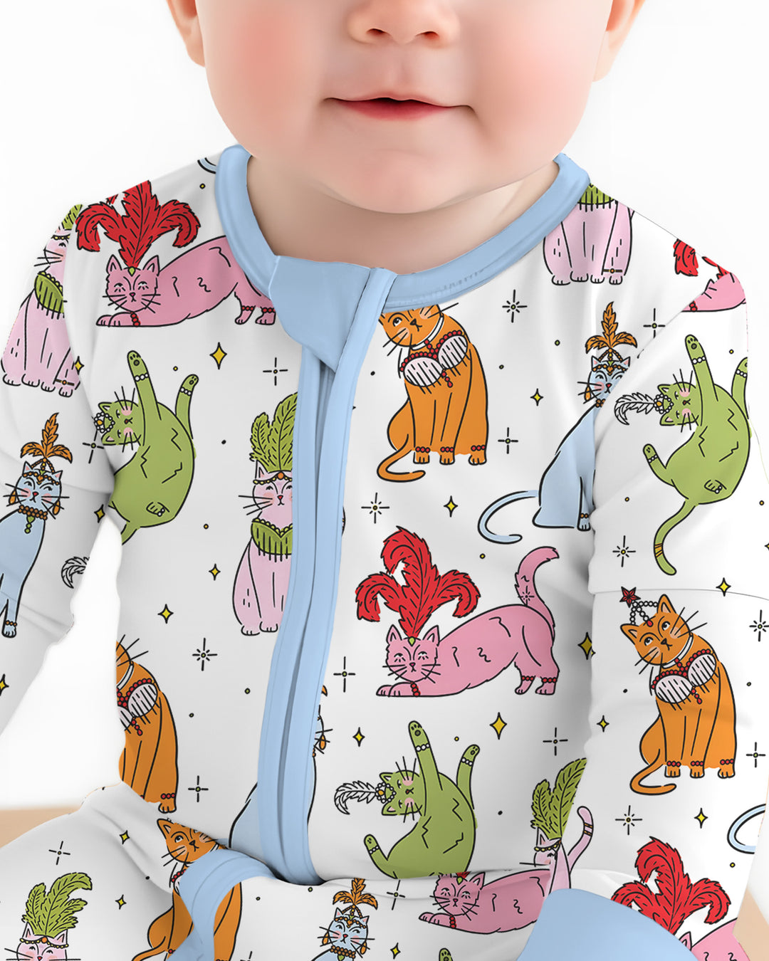 Whimsical Cats Bamboo Convertible Zippy