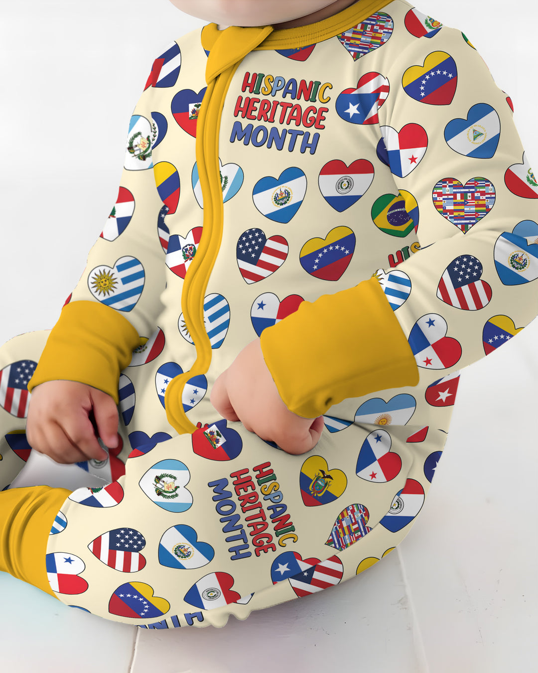 Gerippte Babykleidung mit individuellem Foto - Weich &amp; Skizzenhaft