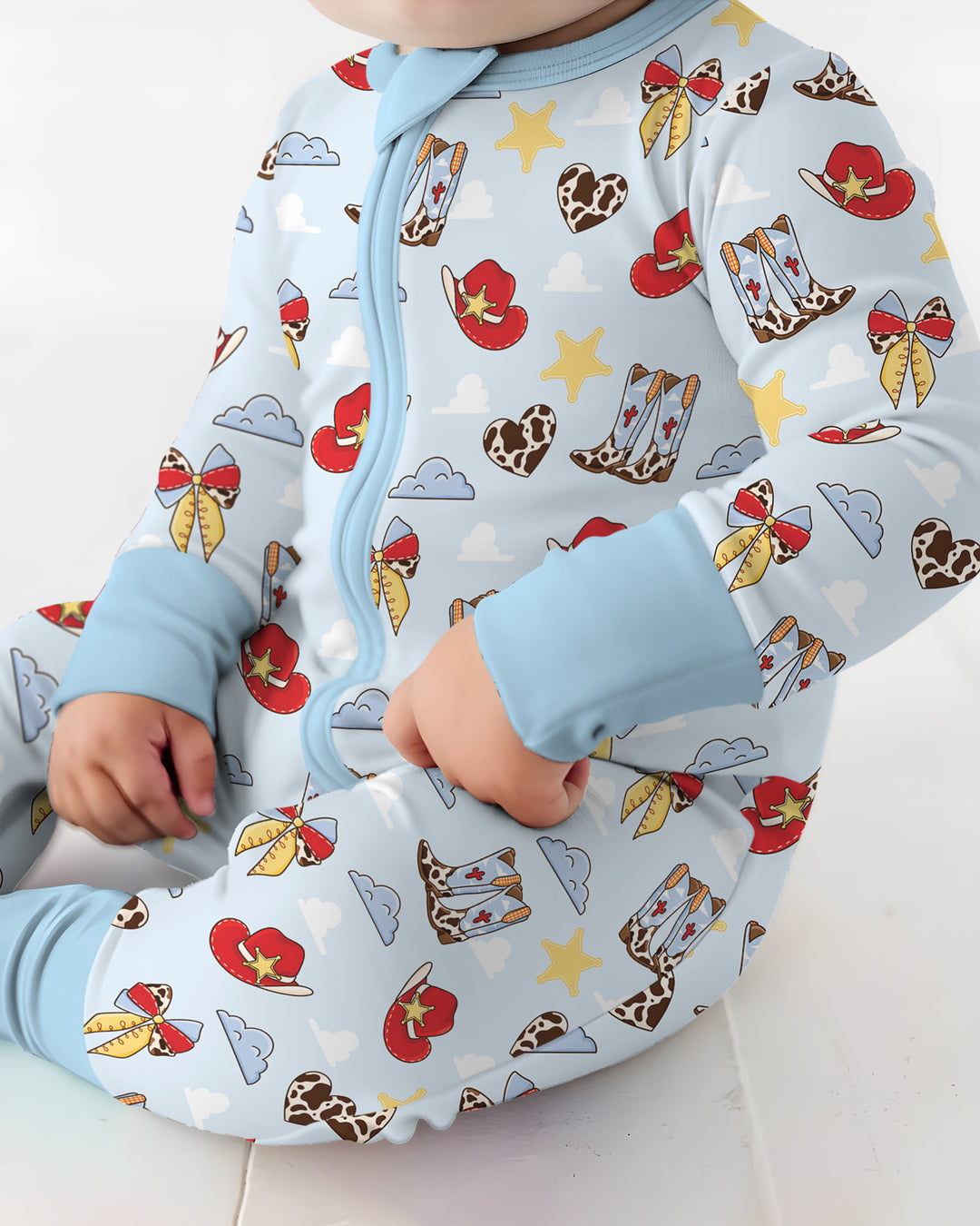 Gerippte Babykleidung mit individuellem Foto - Weich &amp; Skizzenhaft