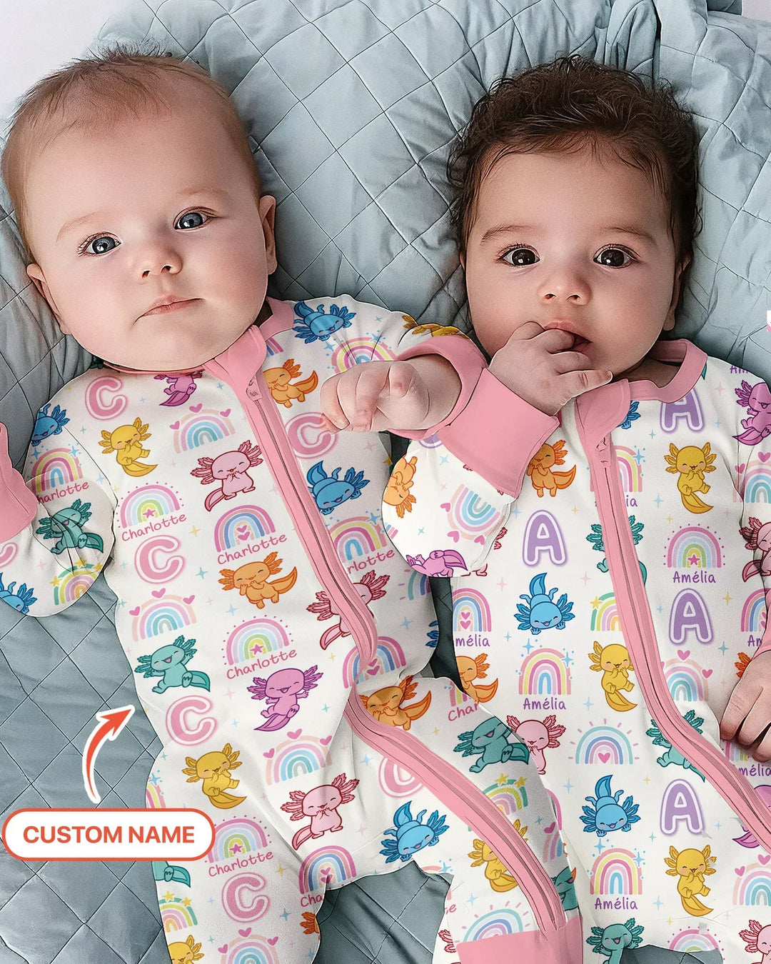 Gerippte Babykleidung mit individuellem Foto - Weich &amp; Skizzenhaft
