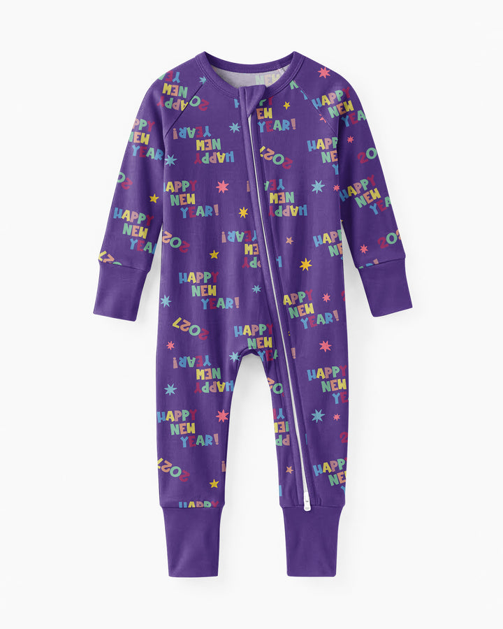 Retro Happy New Year 2027 Bamboo Convertible Zippy