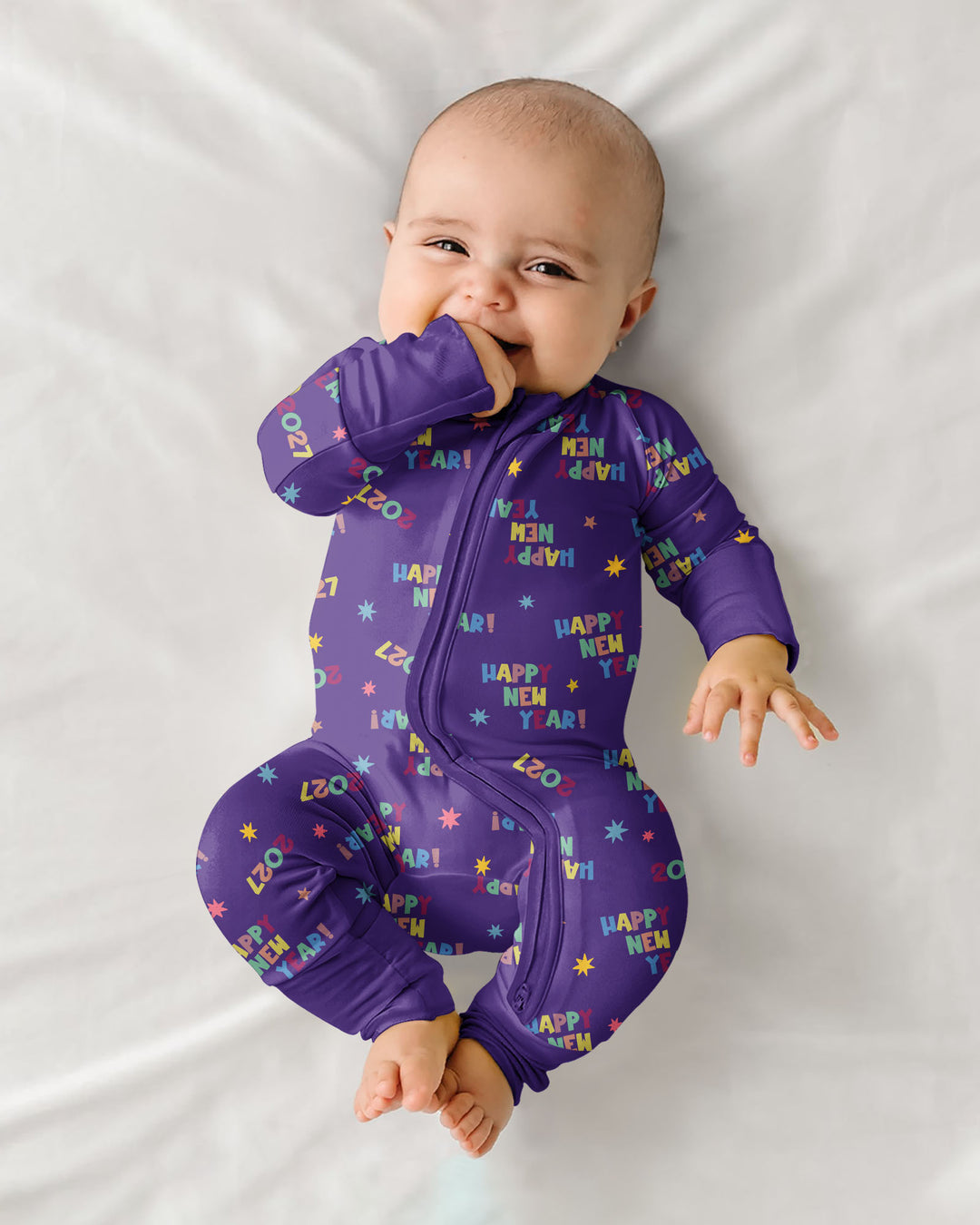 Retro Happy New Year 2027 Bamboo Convertible Zippy