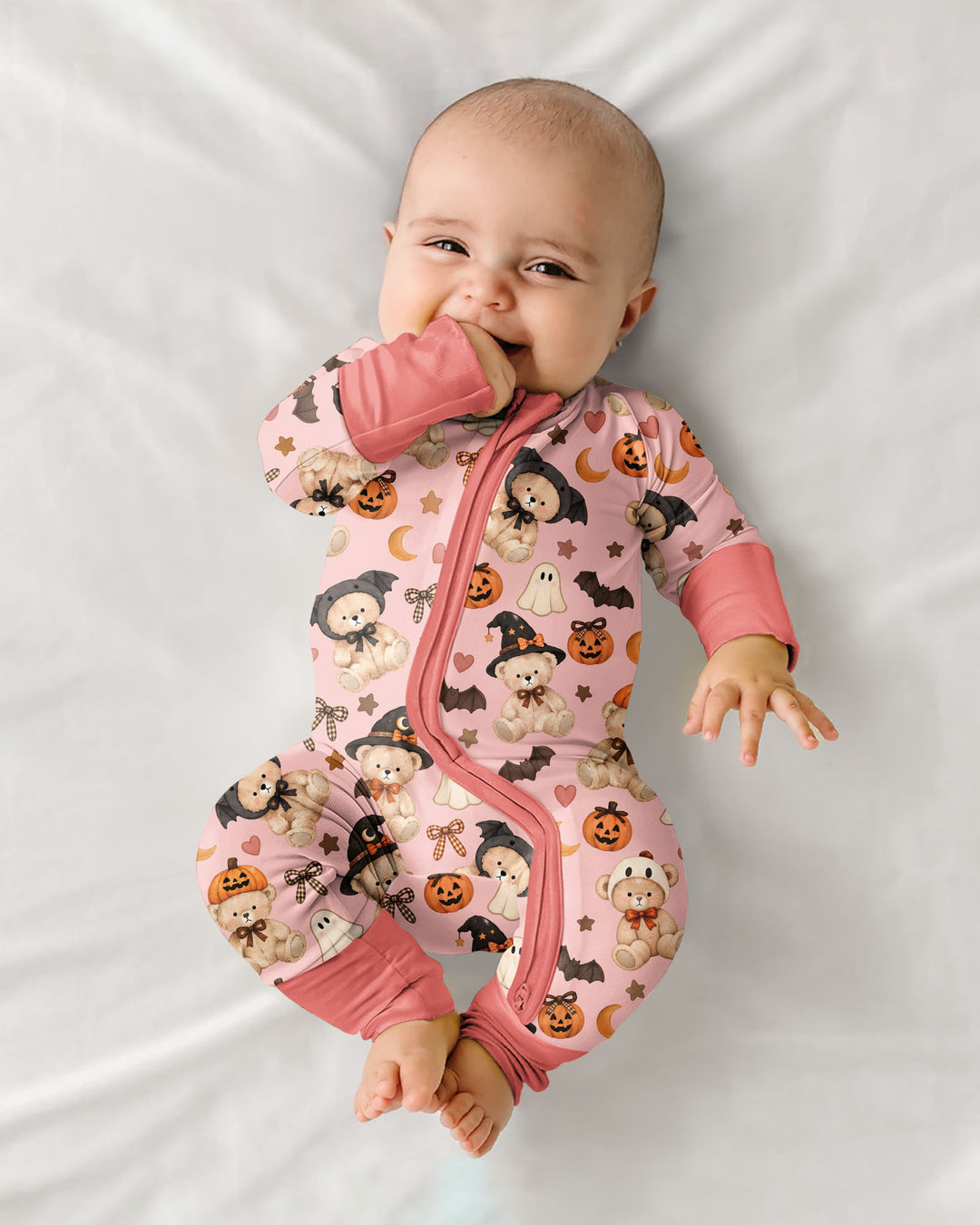 Cozy Coquette Teddy Bear Halloween Bamboo Convertible Zippy