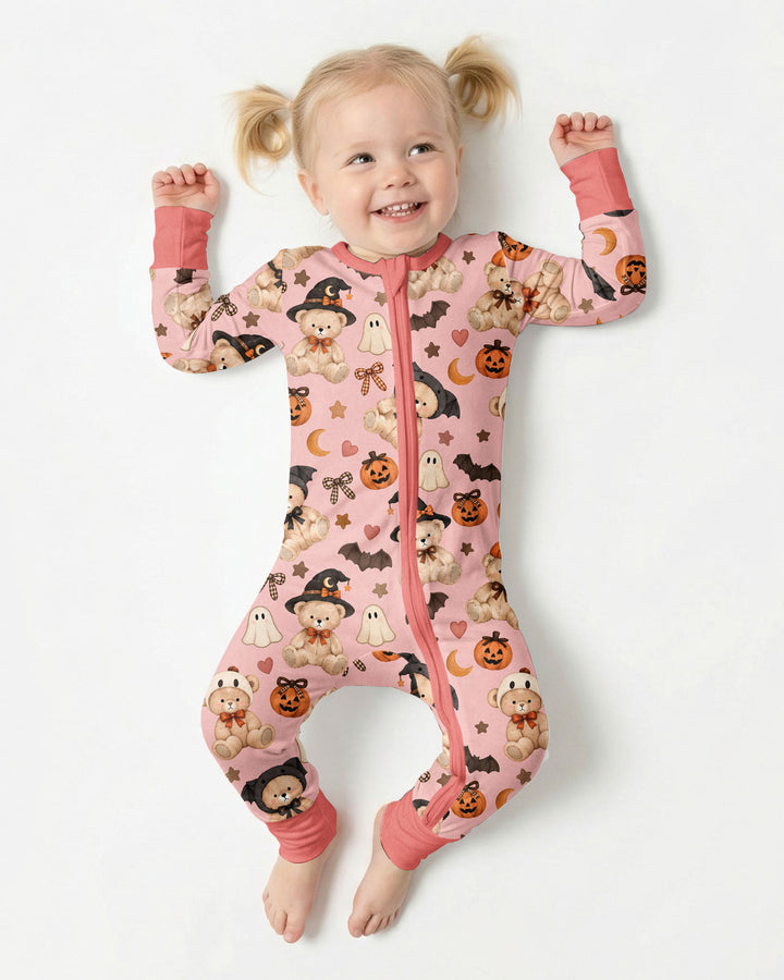 Cozy Coquette Teddy Bear Halloween Bamboo Convertible Zippy