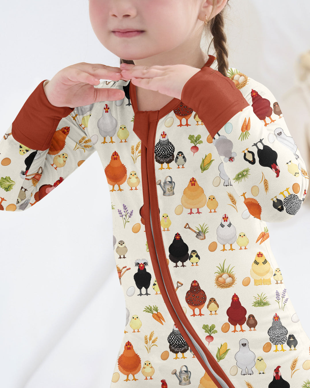 Chicks & Eggs Bamboo Convertible Zippy